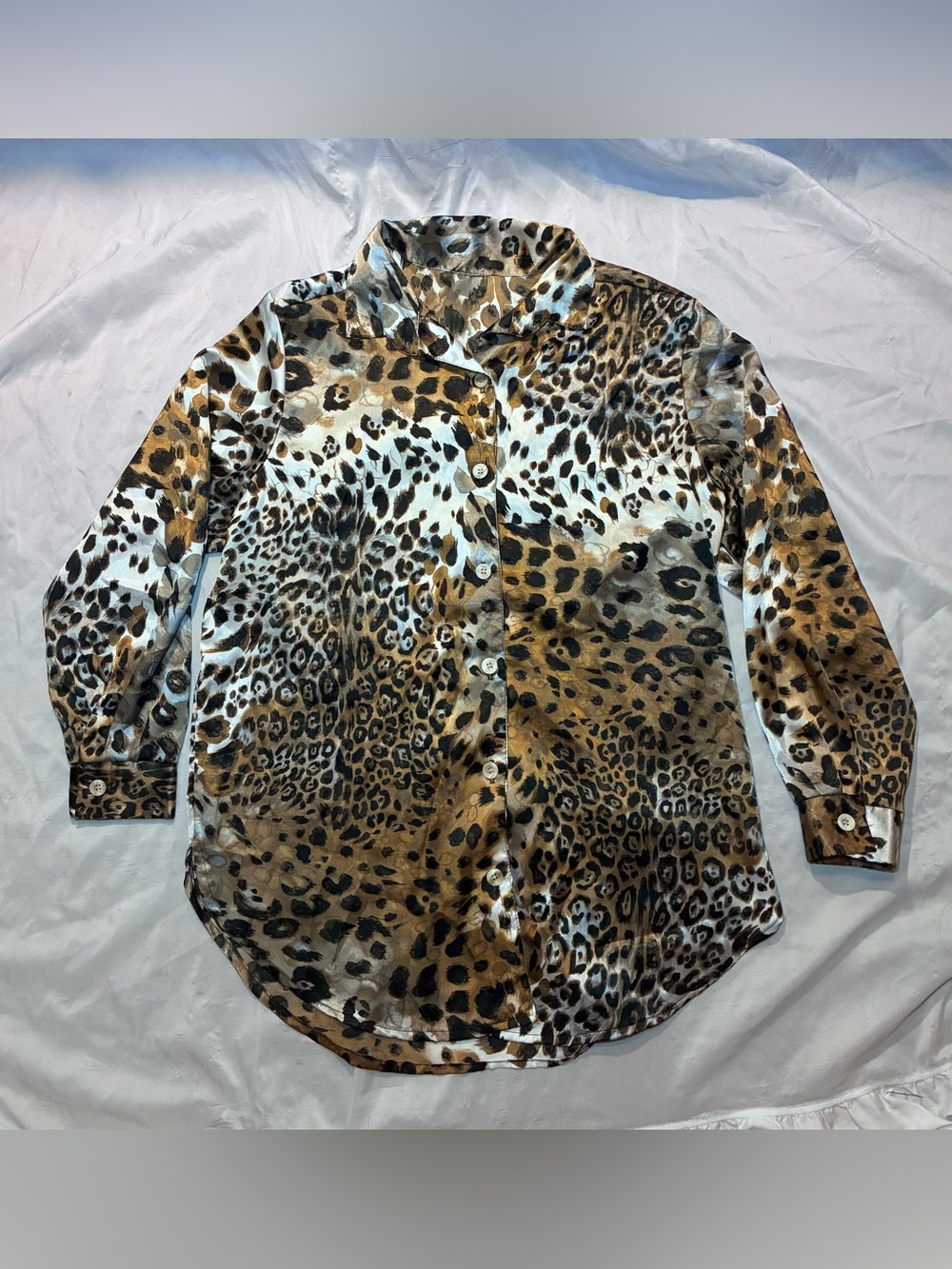 Animal Print Flowy Blouse